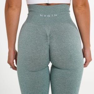 NVGTN Sage Green Scrunch Seamless Leggings